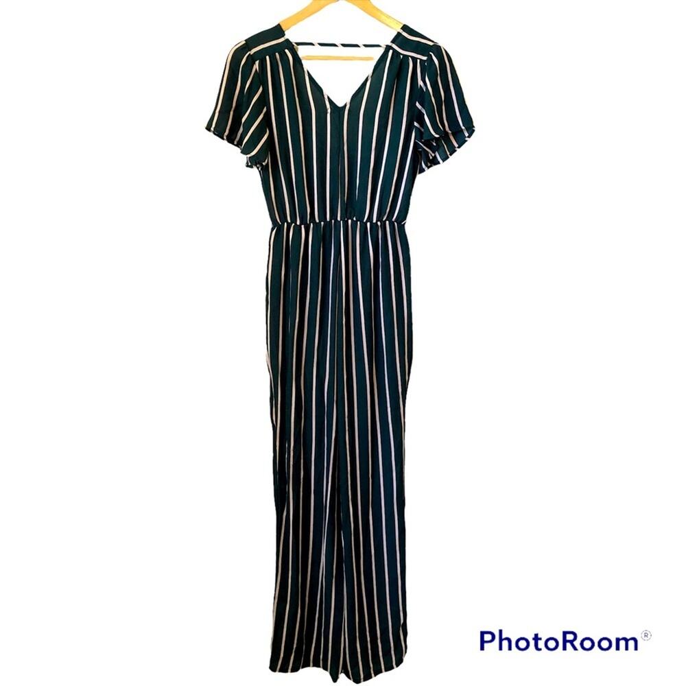 Striped Jumpsuit Wide Leg - Picture 2 of 8